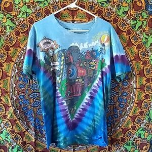 Liquid Blue M Grateful Dead Casey Jones Tie Dye SS